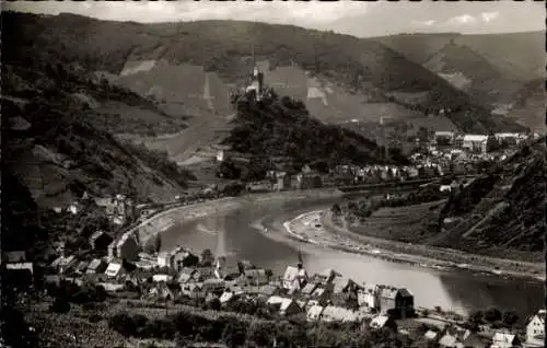 Ak Sehl Cochem an der Mosel, Panorama, Reichsburg, Weinberge