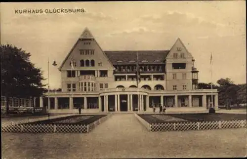 Ak Glücksburg an der Ostsee, Kurhaus, Außenansicht