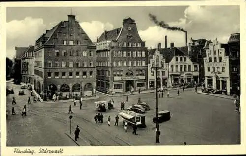 Ak Flensburg in Schleswig Holstein, Südermarkt