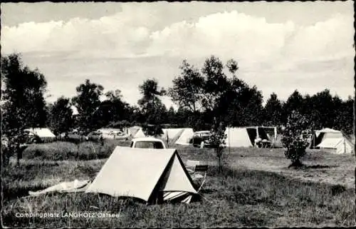 Ak Langholz Waabs in Schleswig Holstein, Campingplatz