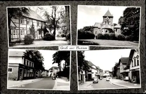 Ak Bassum, Sulinger Straße, Langestraße, Stiftskirche