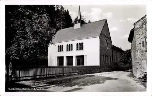 Ak Schönstatt Vallendar am Rhein, Wallfahrtsnotkirche