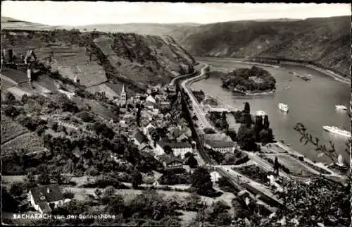 Ak Bacharach am Rhein, von der Sonnenhöhe