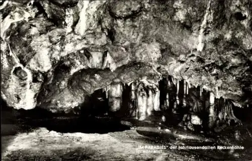 Ak Binolen Balve im Sauerland, Reckenhöhle im Hönnetal, Im Paradies