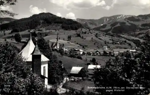 Ak Maria Alm am Steinernen Meer in Salzburg, Panorama, Hintertal