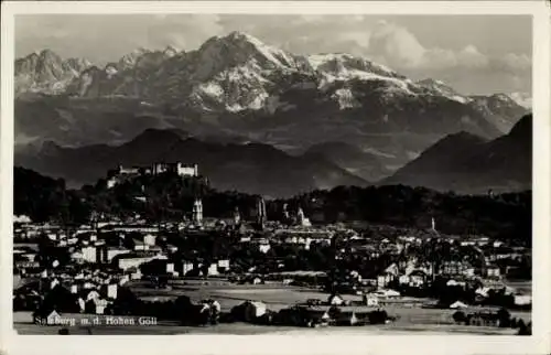 Ak Salzburg in Österreich, Panorama, Festung Hohensalzburg, Hoher Göll