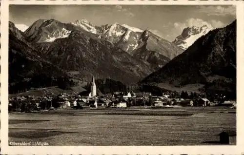 Ak Oberstdorf im Oberallgäu, Panorama, Alpen