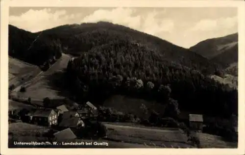 Ak Quelitz Unterweißbach Thüringen, Panorama