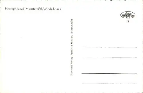 Ak Bad Münstereifel in Nordrhein Westfalen, Windeckhaus