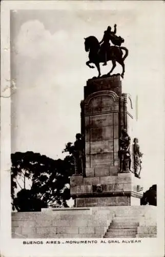 Ak Buenos Aires Argentinien, Denkmal General Alvear
