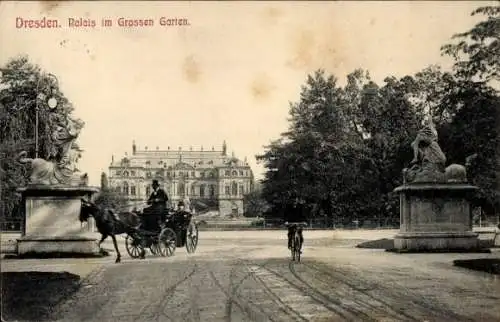 Ak Dresden Altstadt, Palais im Großen Garten