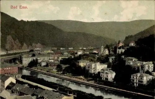 Ak Bad Ems an der Lahn, Panorama