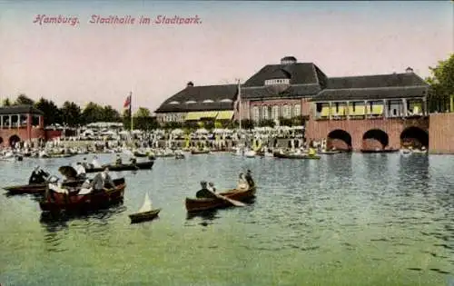 Ak Hamburg Nord Winterhude, Stadtpark, Stadthalle