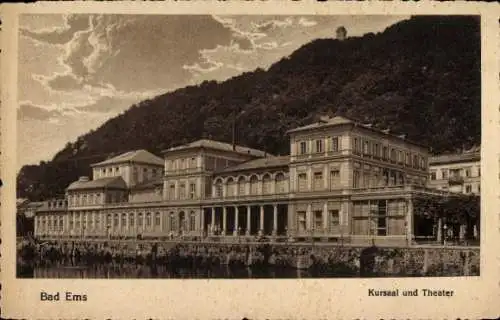 Ak Bad Ems an der Lahn, Kursaal, Theater