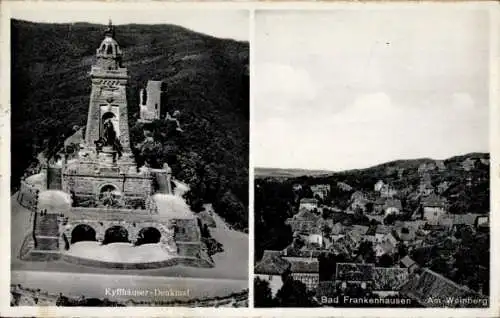 Ak Bad Frankenhausen am Kyffhäuser Thüringen, Kyffhäuser-Denkmal, Am Weinberg