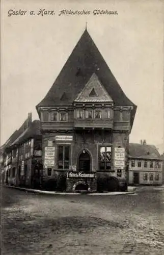 Ak Goslar am Harz, altdeutsches Gildehaus