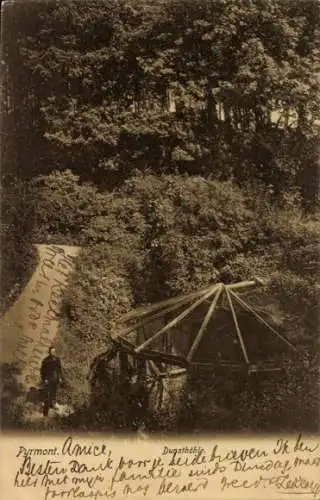 Ak Bad Pyrmont in Niedersachsen, Dunsthöhle