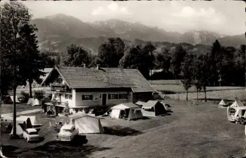 Ak Arzbach Wackersberg in Oberbayern, Campingplatz