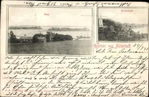 Ak Sønderhav Süderhaff Dänemark, Teilansicht, Oen