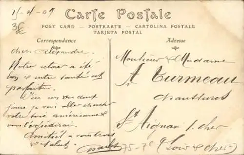 Ak Paris, Luftschiff Clement Bayard, Eiffelturm