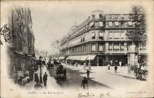 Ak Paris V., Rue de Sevres