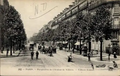 Ak Paris XVII., Avenue de Villiers