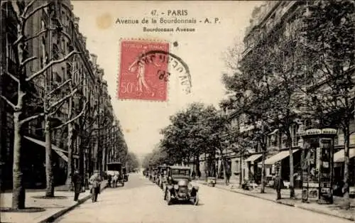 Ak Paris VII, Avenue de la Bourdonnais