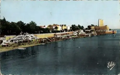 Ak Fouras Charente Maritime, Großer Strand, Semaphore