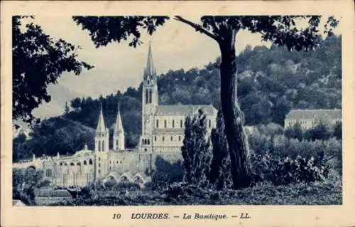 Ak Lourdes Hautes Pyrénées, Basilika