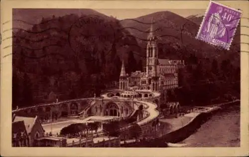 Ak Lourdes Hautes Pyrénées, Basilika