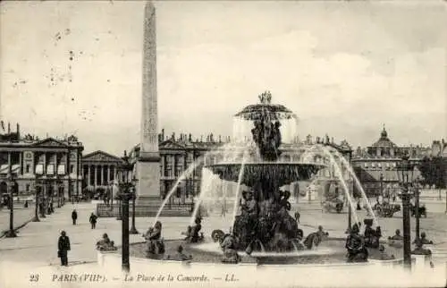 Ak Paris VIII Élysée, Place de la Concorde