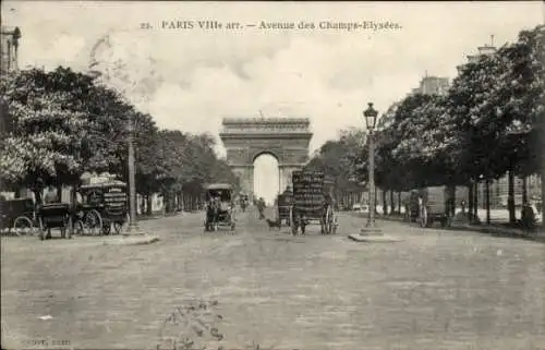 Ak Paris VIII, Avenue des Champs Élysées