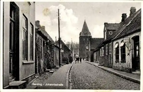 Ak Garding in Nordfriesland, Johannistraße