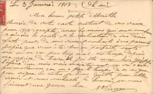 Ak Glückwunsch Neujahr, Kind-Portrait