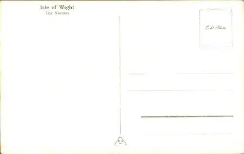 Ak Isle of Wight, Insel Wight, The Needles, Die Nadeln, Leuchtturm