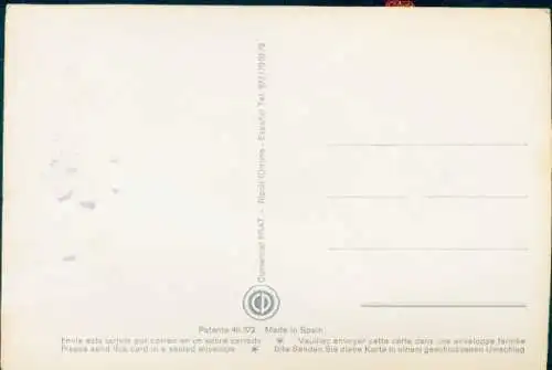 Stoff Ak Spanische Tracht, Tänzerin, Frau in rotem Kleid, Blumen, Garten