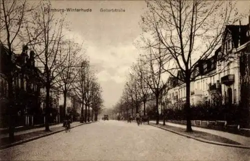 Ak Hamburg Nord Winterhude, Gellertstraße