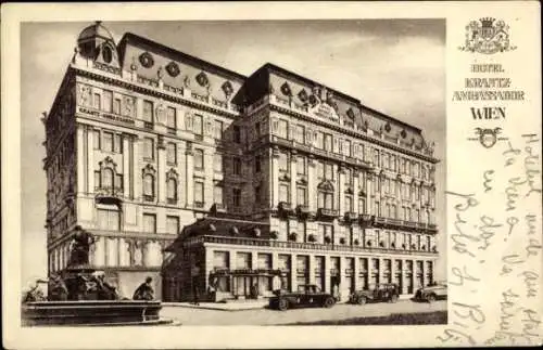 Ak Wien I Innere Stadt, Hotel Krantz-Ambassador