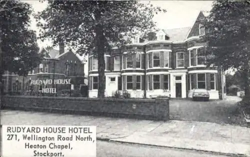 Ak Stockport North West England, Rudyard House Hotel