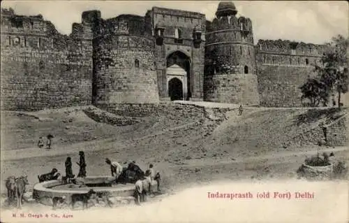 Ak Delhi Indien, Indraprasth, alte Festung