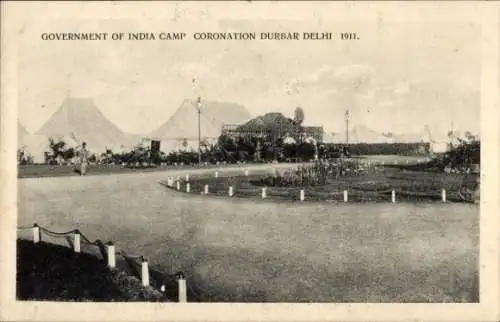 Ak Delhi Indien, Lager der indischen Regierung, Krönung Durbar 1911