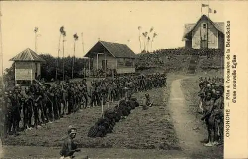 Ak Ononghe Papua Neuguinea, Fête à l'occasion de la Bénédiction d'une Eglise