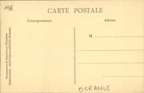 Ak Ononghe Papua-Neuguinea, Arbeiten in der Wissenschaft