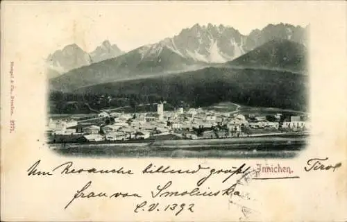 Ak Innichen San Candido Südtirol, Gesamtansicht