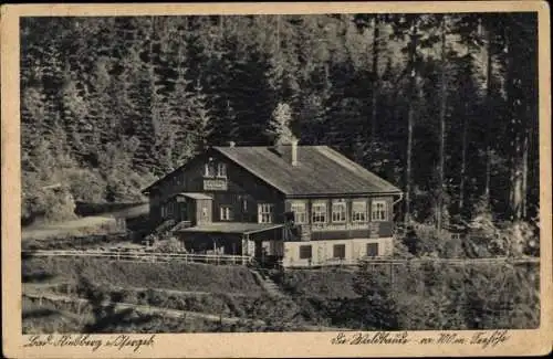 Ak Świeradów Zdrój Bad Flinsberg Schlesien, Blick zur Waldbaude