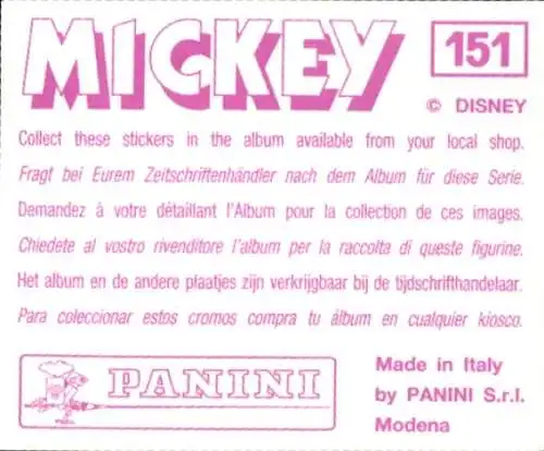 Sammelbild Mickey Nr. 151, Walt Disney, Goofy und Gamma schauen TV, Panini