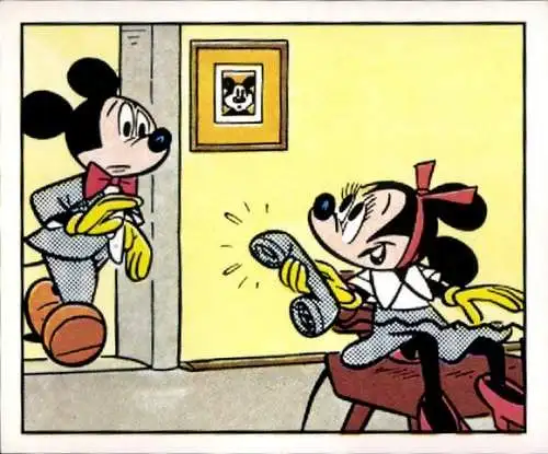 Sammelbild Mickey Nr. 185, Walt Disney, Minnie, Panini