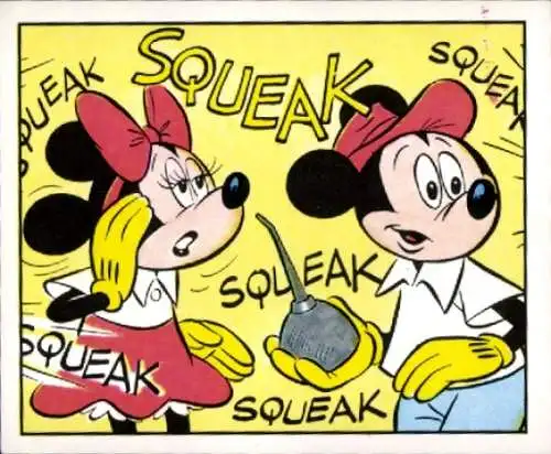 Sammelbild Mickey Nr. 187, Walt Disney, Minnie, Panini