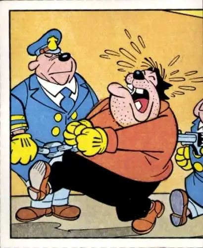 Sammelbild Mickey Nr. 169, Walt Disney, Kater Karlo wird verhaftet, Panini