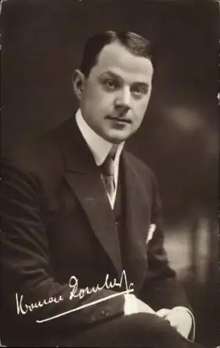 Ak Schauspieler Herman Ronberg, Portrait, Autogramm